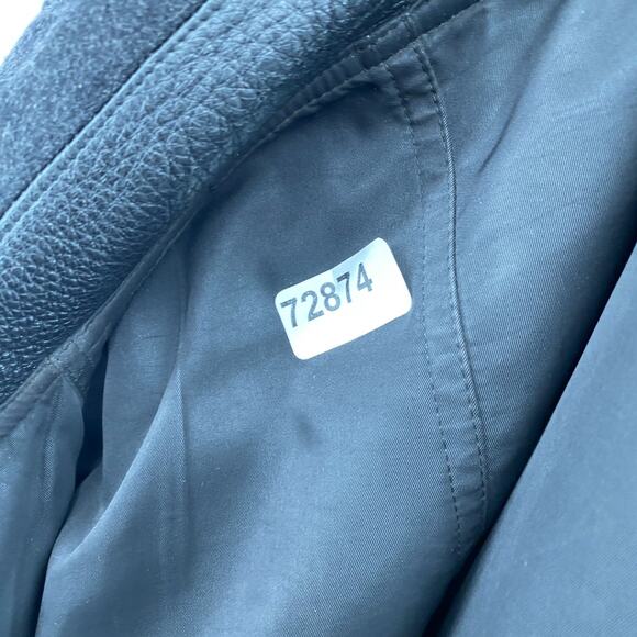 SULKA Jacket Womens 42 Quilted Wool Alpaca Nylon Reversible Barn Car Coat Gray - Picture 16 of 16